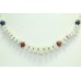 Handmade Necklace 925 Sterling Silver Rainbow Turquoise Coral Lapis Lazuli Stone