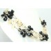 Handmade Necklace 925 Sterling Silver Rose Quartz & Black Onyx Gem Stones