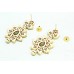 Jadau Polki Earrings Fashion Indian Women Wedding Jewelry Gold Plated Enamel - 3