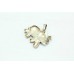 Women's 925 Sterling silver Pendant Marcasite stone elephant shape 1.5 inch