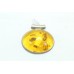Handmade Pendant Women 925 Sterling Silver Natural Yellow Amber Gem Stone - 8