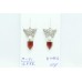 Handmade Butterfly Earrings Women 925 Sterling Silver Natural Carnelian Stones