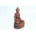 Antique Statue Hand Engraved Buddhism God Meditative Buddha Idol Poly Resin - 1