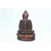 Antique Statue Hand Engraved Buddhism God Meditative Buddha Idol Poly Resin - 1