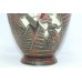 Handmade Brass Flower Big Vase Hand Painted Engraved King Queen Handicraft
