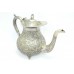 3 Pc/Set Tea Set Handmade Antique Alloyed Silver Tea Pot Milk Pot Sugar Pot - 1