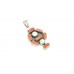 Handmade Women 925 Sterling Silver Pendant Natural Coral & Pearl Gem Stone