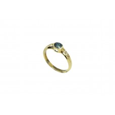 925 Sterling silver women's gold rhodium ring diamond blue Sapphire Gemstones