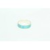 Handmade Light Blue enamel 925 Sterling Silver unisex ring band size 16