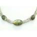 925 Sterling Silver chain choker Necklace Jewelry natural Labradorite gem stone