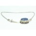 Traditional 925 Sterling Silver chain Necklace Jewelry Blue Lapis Lazuli stone