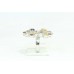 Women 925 Sterling Silver cocktail Ring size 18 natural semi precious stone