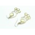 Handmade Designer Dangle Earrings 925 Sterling Silver Lemon Topaz Gem Stones