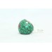 Traditional Handmade 925 Sterling Silver Ring Malachite & Coral Gem Stones Chips