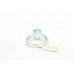 Handmade 925 Sterling silver Women ring Natural semi precious Blue Topaz Stone