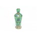Antique Old Perfume Bottle Handmade Indian Enamel Work 925 Sterling Silver - 1
