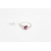 Handmade Women's Ring 925 Sterling Silver Natural red ruby diamonds stones