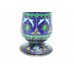 Antique Old Flower Vase Handmade Indian Enamel Work 925 Sterling Silver - 2