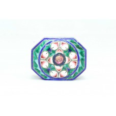 Handmade Trinket Box Cloisonne Color Enamel Meena Work 925 Sterling Silver - 5