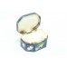 Handmade Trinket Box Cloisonne Color Enamel Meena Work 925 Sterling Silver - 5