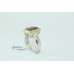 Combination of 14 Kt Gold & 925 silver Ring Natural Amethyst Gemstone..