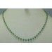 Beautiful 1 String Natural Real Emerald Gemstone Necklace 18K Gold wire Necklace