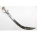 Handmade Sword Zulfiqar Old Hand Forged Steel Blade Silver Bidari Work Handle