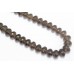 Beautiful Single Line Natural Brown smoky quartz Beads Stones NECKLACE 16.5 inch