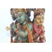 Handmade Wooden Handicraft God Radha Krishna Figure Painted Home Decorative