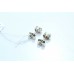 Handmade 925 Sterling Silver Ear Studs Earring white opal natural gemstone
