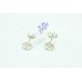 925 Sterling Silver women's Ear Stud Earring White natural Diamond stone 0.66 Ct
