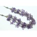 Handmade 925 sterling silver purple amethyst stone designer necklace 28'