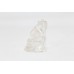 Handmade natural white crystal stone Owl bird figure home decorative item