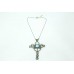 Victorian 14 kt gold 925 Silver Topaz stones single cut diamond cross pendant