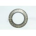 Handmade Men's Bangle kada Steel silver wire work Inside diameter 2.8 inch