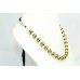 Gold Plated 925 Sterling Silver Black Enamel chain necklace