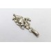 Handcrafted 925 Sterling plain polished Silver God Ganesh Charm Pendant P 252