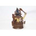 Brass Metal Goddess Tara Tibetian Figure Pure Gold Leaf Work on Face P 292
