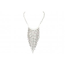 Designer Women's 925 Sterling Silver natural Red Garnet Beads Necklace