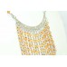 Designer Women's 925 Sterling Silver natural Orange Carnelian Beads Necklace