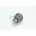 Men's Biker 925 sterling silver Ring skeleton face Oxidized Polish 12.40 Grams