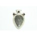 Handmade 925 Sterling Silver Pendant Natural cabochon labradorite garnet stone