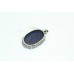Handmade Women 925 Sterling Silver Pendant Natural blue lapiz lazuli Stone