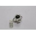 Handmade 925 Sterling Silver Ring Real Black Star Gemstone & Zircons Size 10