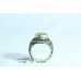 925 Sterling silver Golden Topaz Stone Ring Size 15 Oxidized Polish