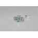 Stamped 925 Sterling Silver with Natural Aquamarine Stone Size 15