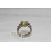 Stamped 925 Sterling Silver Women's Ring with Golden Topaz Gemstone