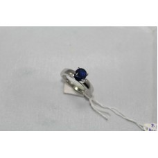 925 Sterling Womens silver ring Real Blue Sapphire Gemstones, Ring Size No 15