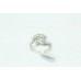 Sterling silver 925 Women's ring Artificial zircon stones Ring size 14