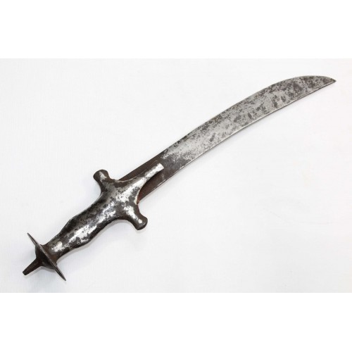 Antique Handmade Small Sword Dagger Old Original Steel Blade New Steel Handle 